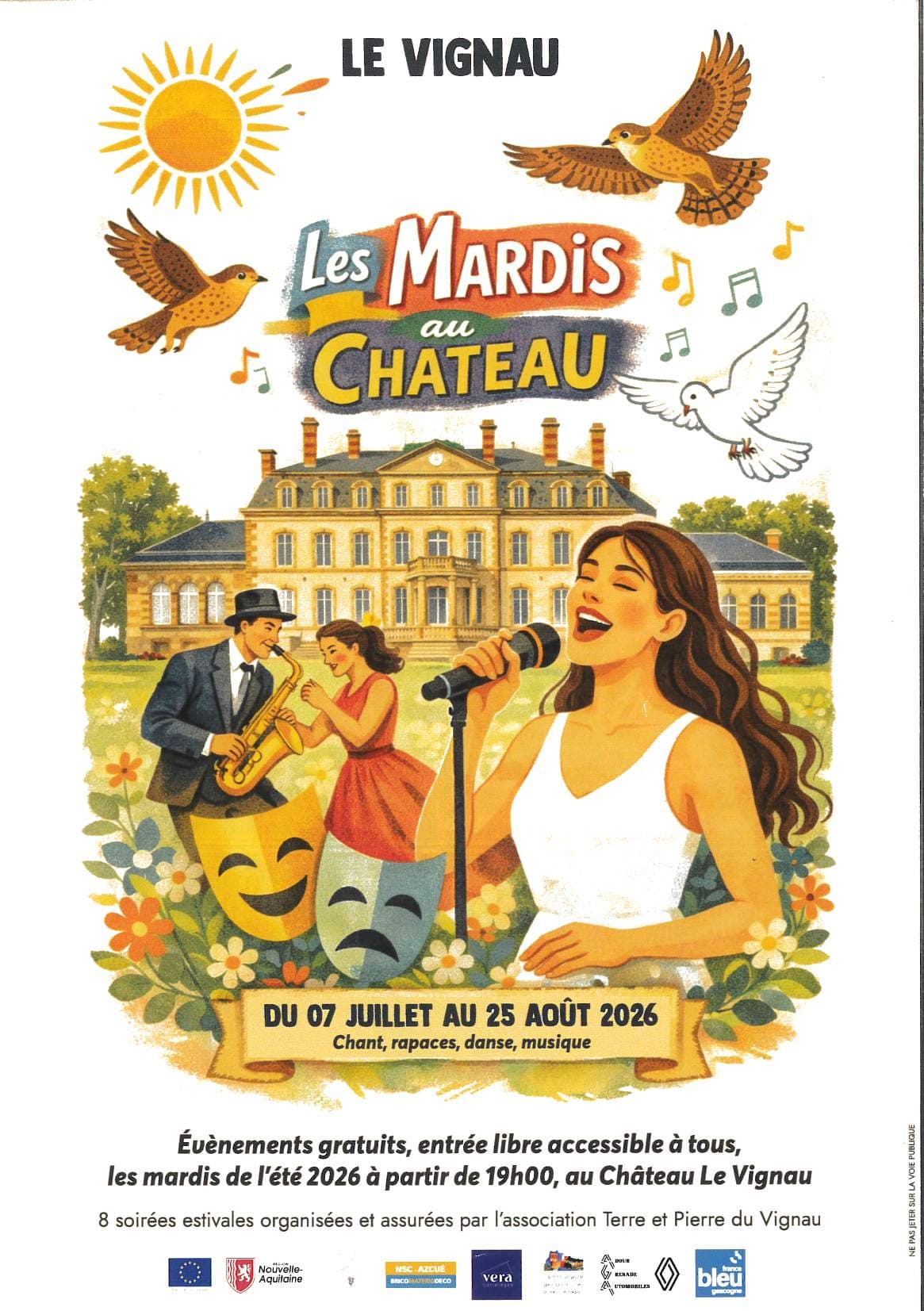 Illustration de l'événement : Mardis au Château : Spectacle " Les feux de la rampe"