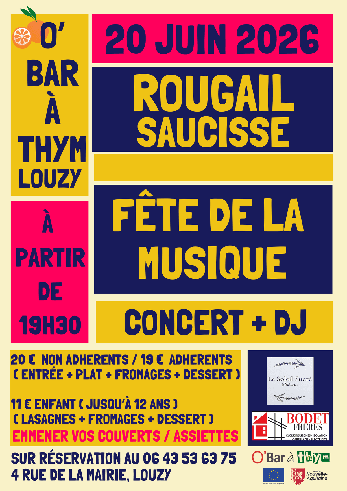 Illustration de l'événement : Rougail Saucisse et Fête de la musique à Louzy
