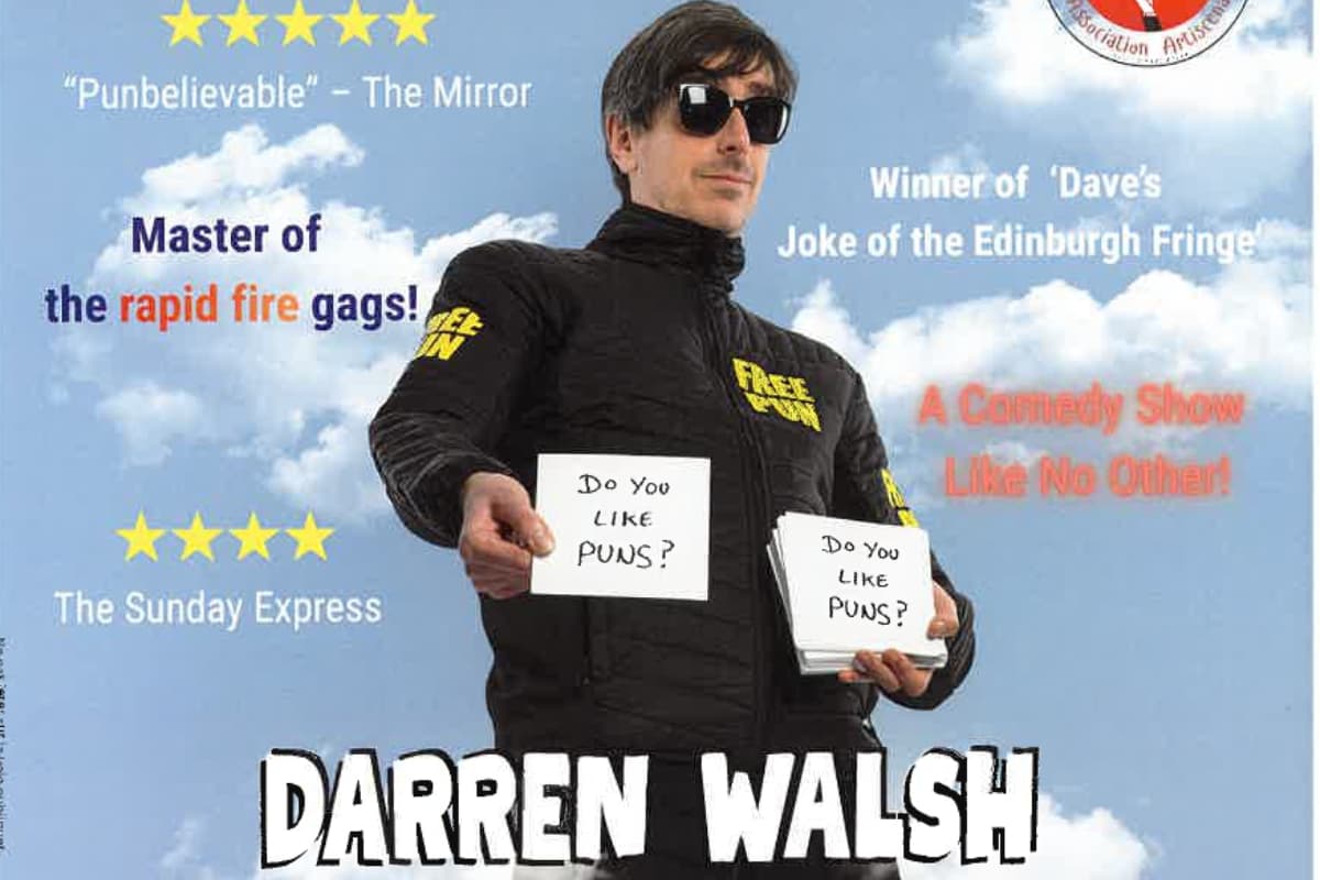 Illustration de l'événement : Spectacle | Darren Walsh - Do you like puns?