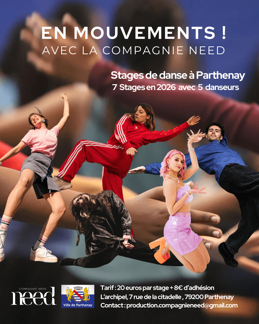 Illustration de l'événement : Stage de danse contemporaine : "En mouvements"