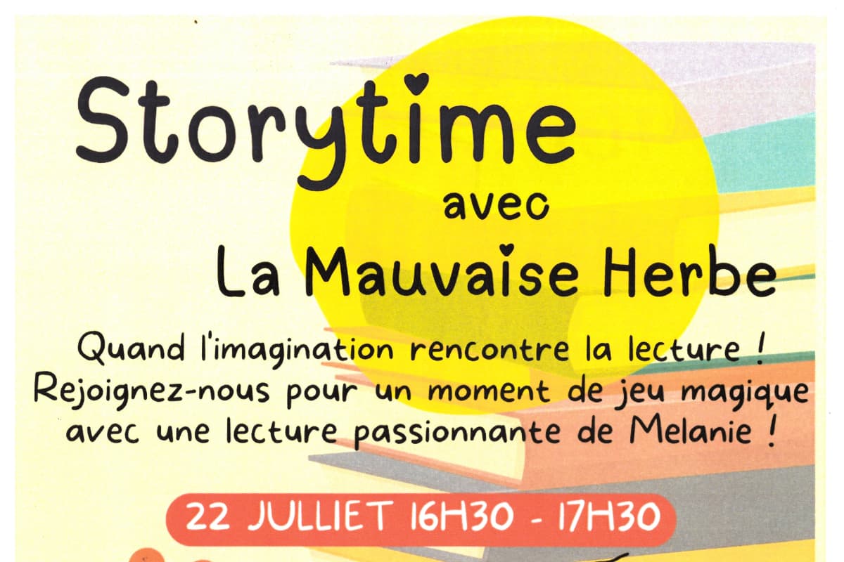 Illustration de l'événement : Storytime - Lecture jeunesse