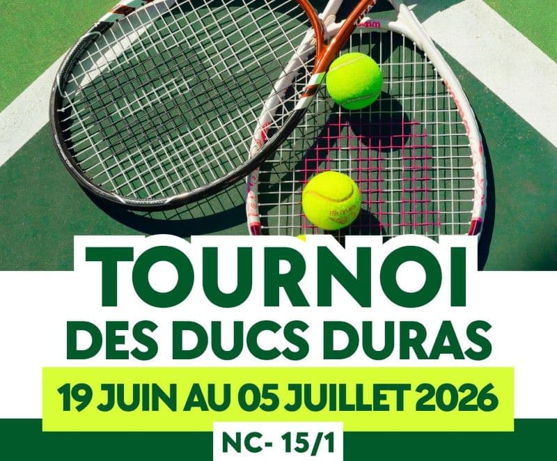 Illustration de l'événement : Tournoi de Tennis au club de Duras