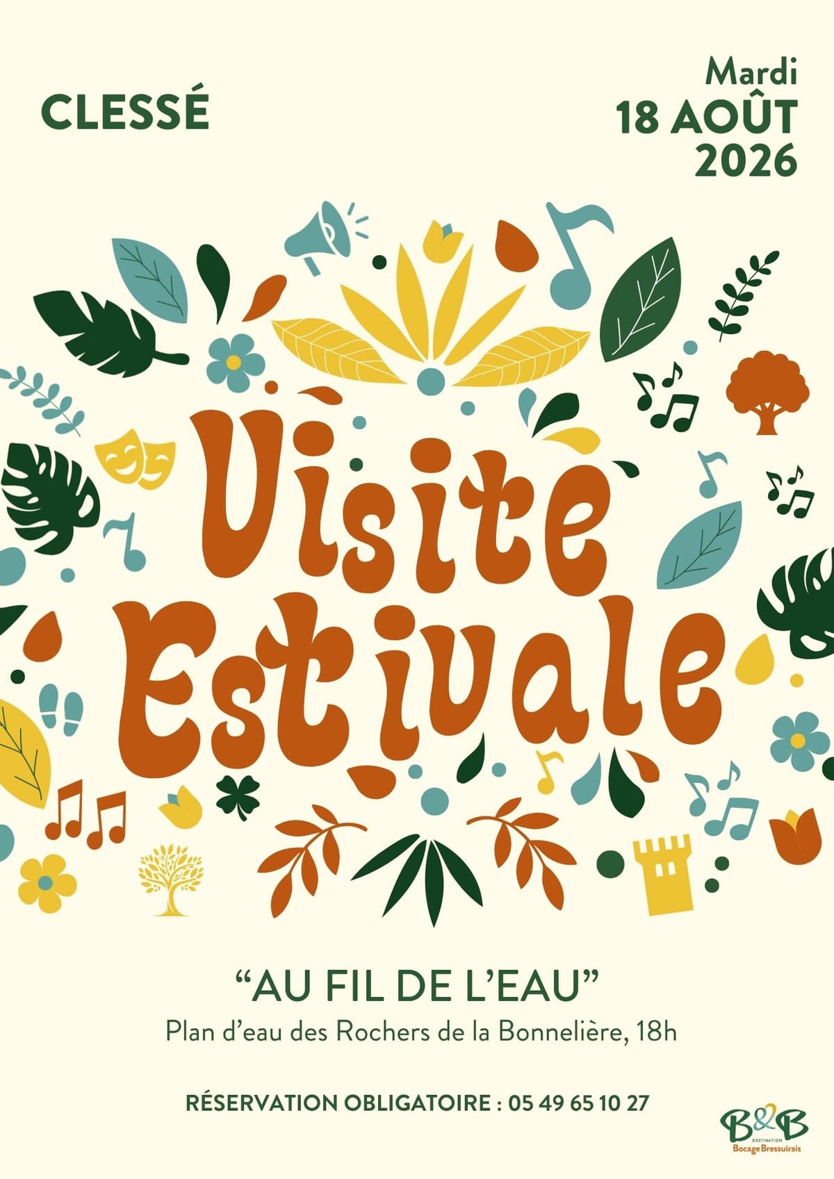 Illustration de l'événement : Visites estivales 2026 - Au fil de l'eau - Clessé