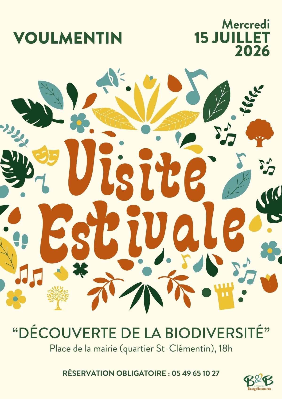 Illustration de l'événement : Visites Estivales 2026 - Découverte de la biodiversité - Voulmentin