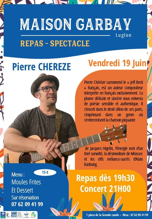 Illustration de l'événement : Repas Concert Pierre Chérèze