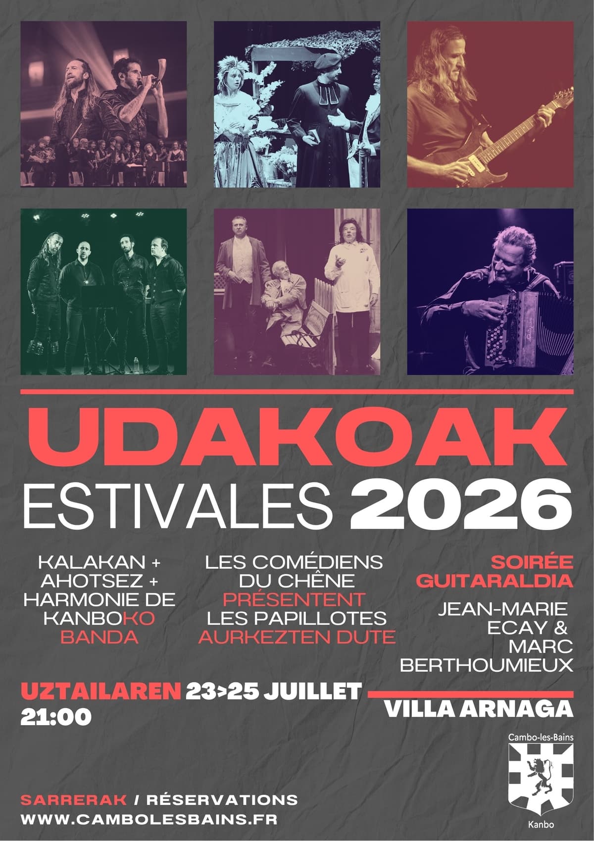 Illustration de l'événement : Udakoak / Les Estivales d'Arnaga / "Les Papillotes" - Les comédiens du Chêne