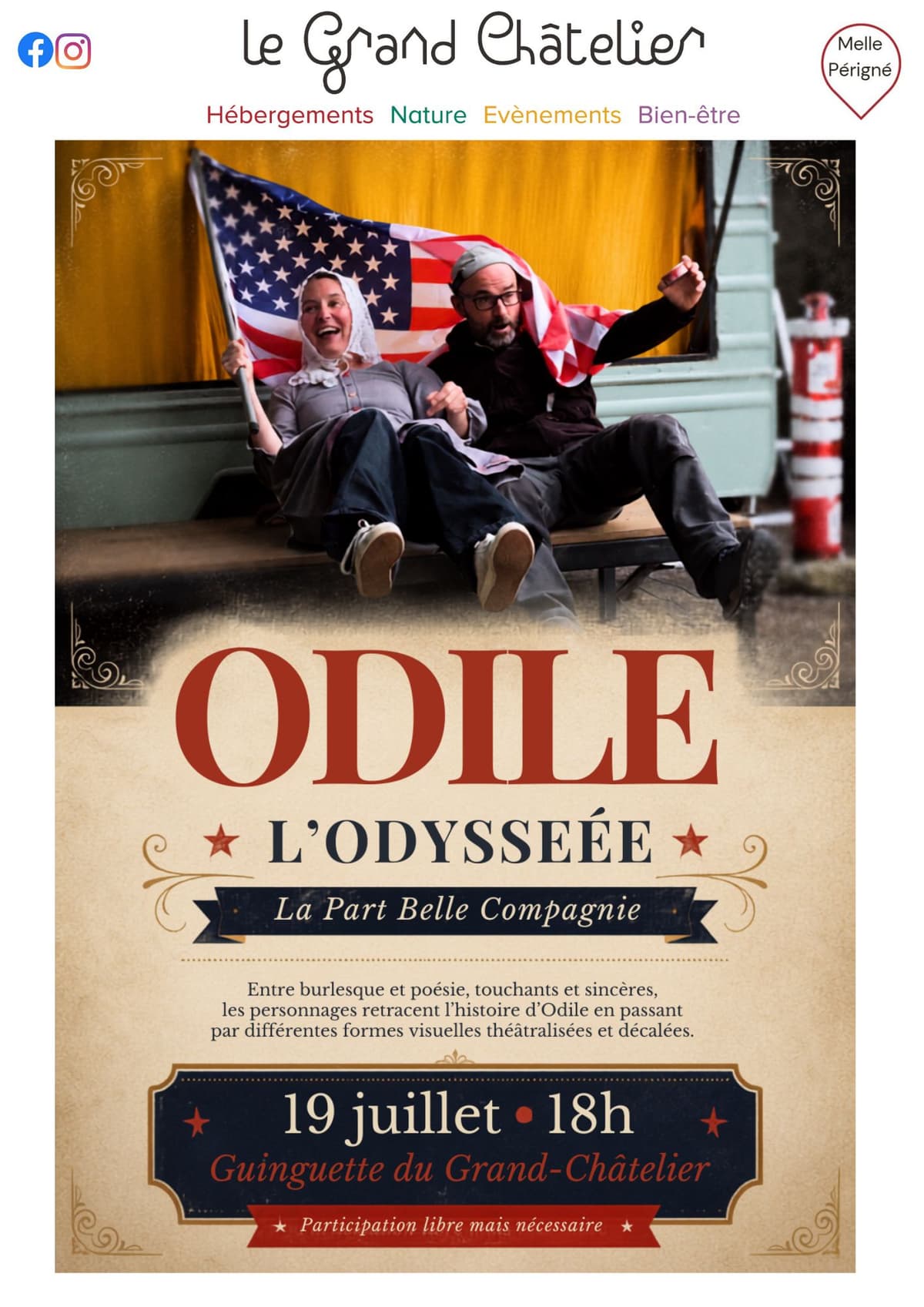 Illustration de l'événement : Spectacle ODILE — L’ODYSSÉE