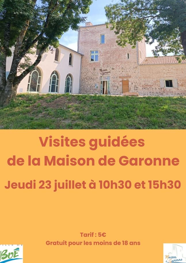 Illustration de l'événement : Visite guidée de la Maison de Garonne