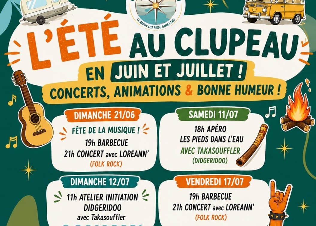 Illustration de l'événement : L'Été au Clupeau - fête de la musique