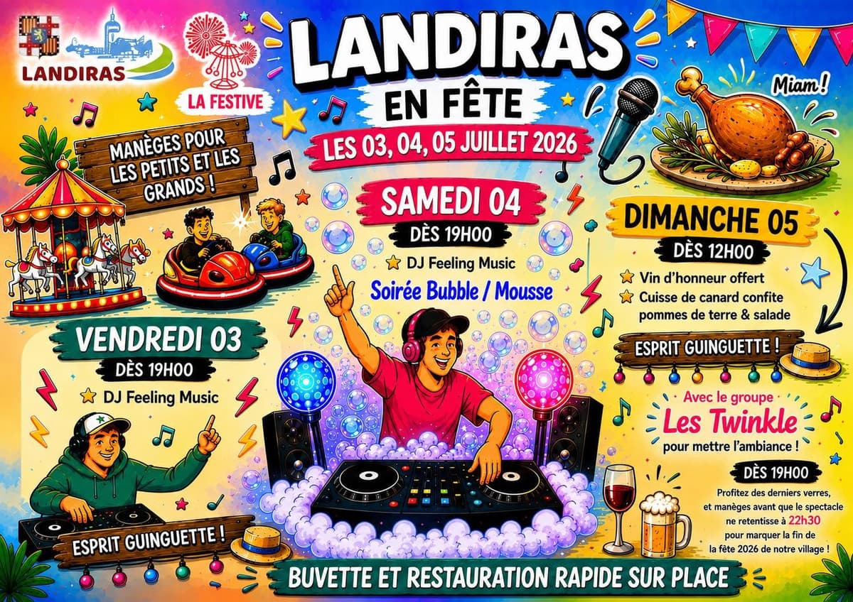 Illustration de l'événement : Landiras en fête