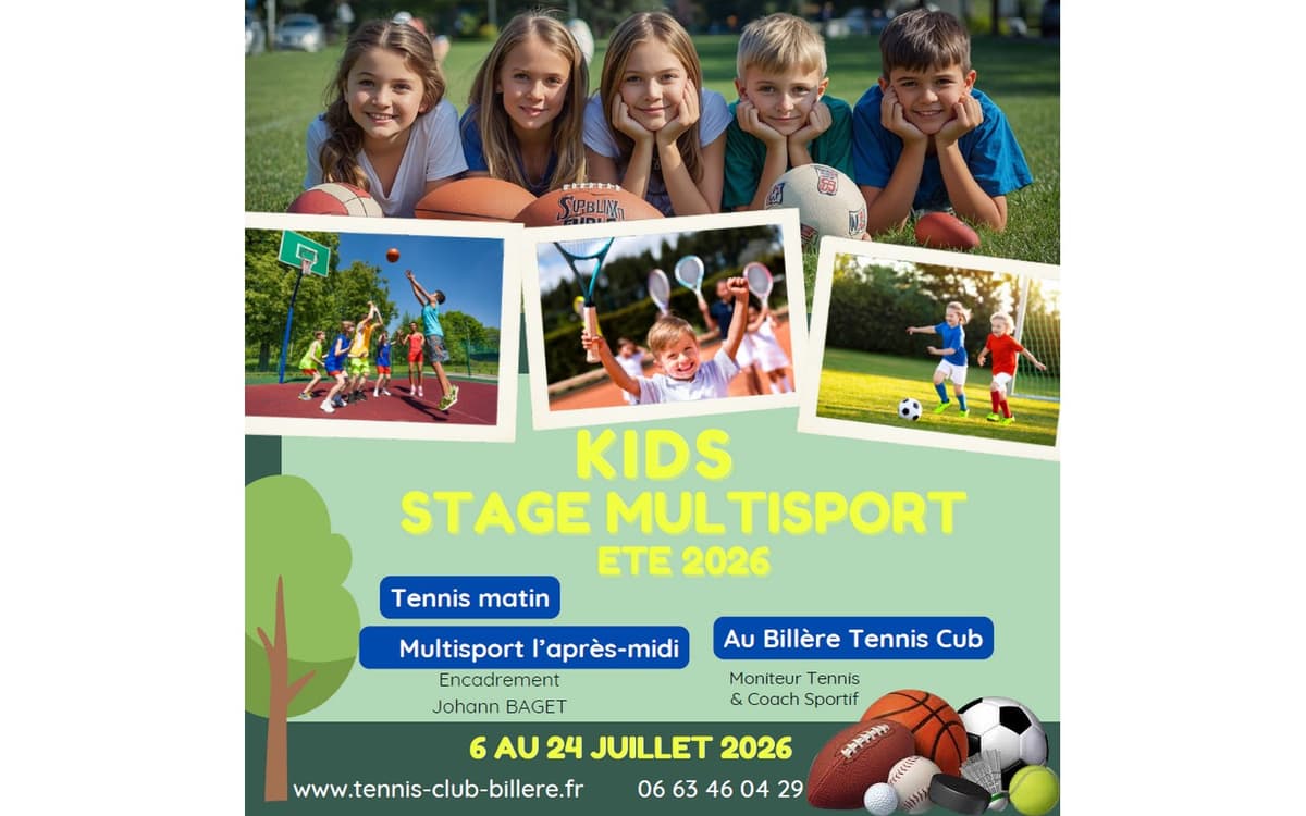 Illustration de l'événement : Stage kids multisports Eté 2026