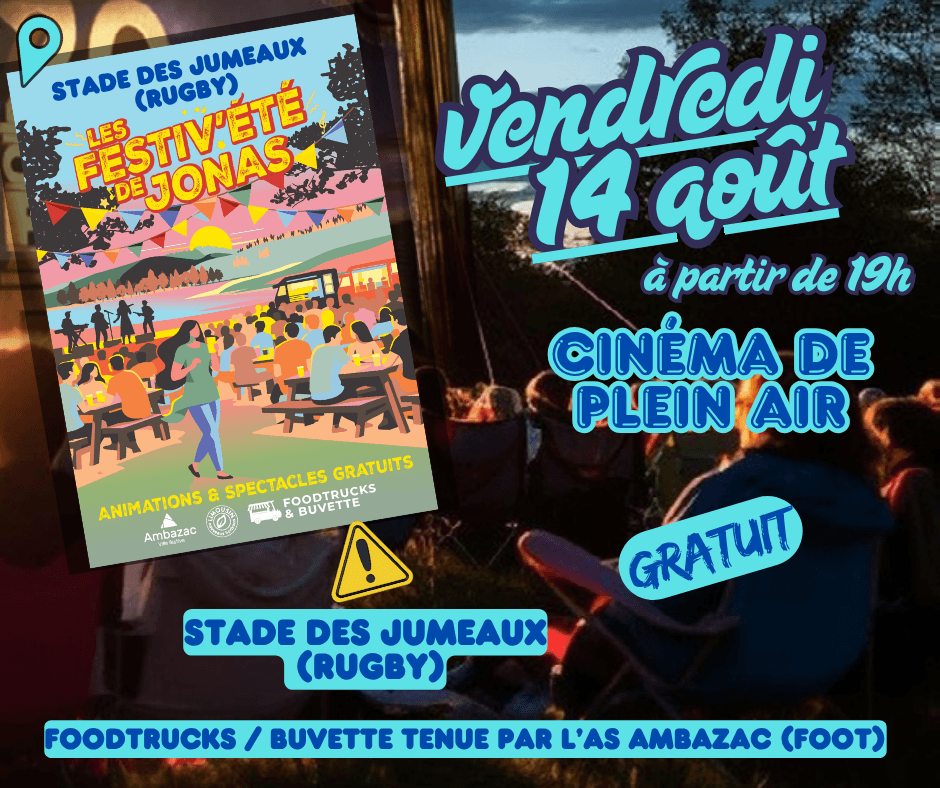 Illustration de l'événement : Les Festiv'Eté de Jonas : Cinéma de plein air