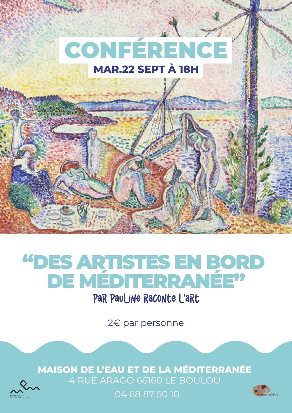 Illustration de l'événement : CONFÉRENCE DES ARTISTES EN BORD DE MEDITERRANÉE
