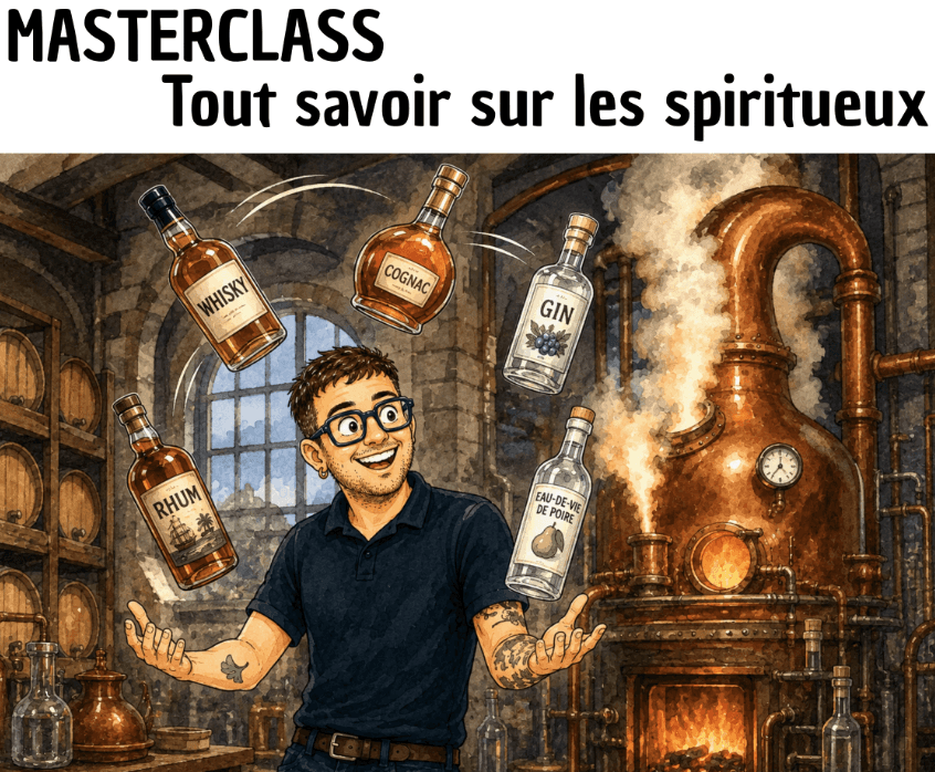 Illustration de l'événement : MASTERCLASS TOUT SAVOIR SUR LES SPIRITUEUX