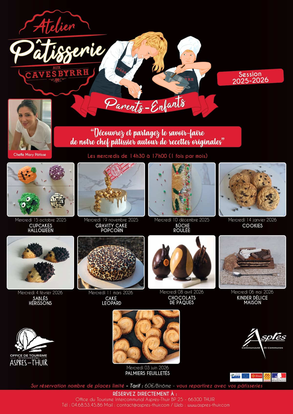 Illustration de l'événement : ATELIER PÂTISSERIE PARENT-ENFANT AUX CAVES BYRRH