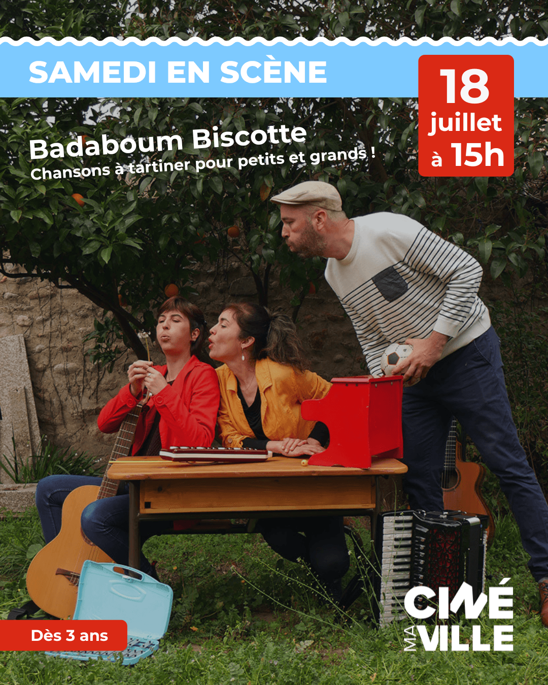 Illustration de l'événement : "SAMEDIS EN SCÈNE": BADABOUM BISCOTTE