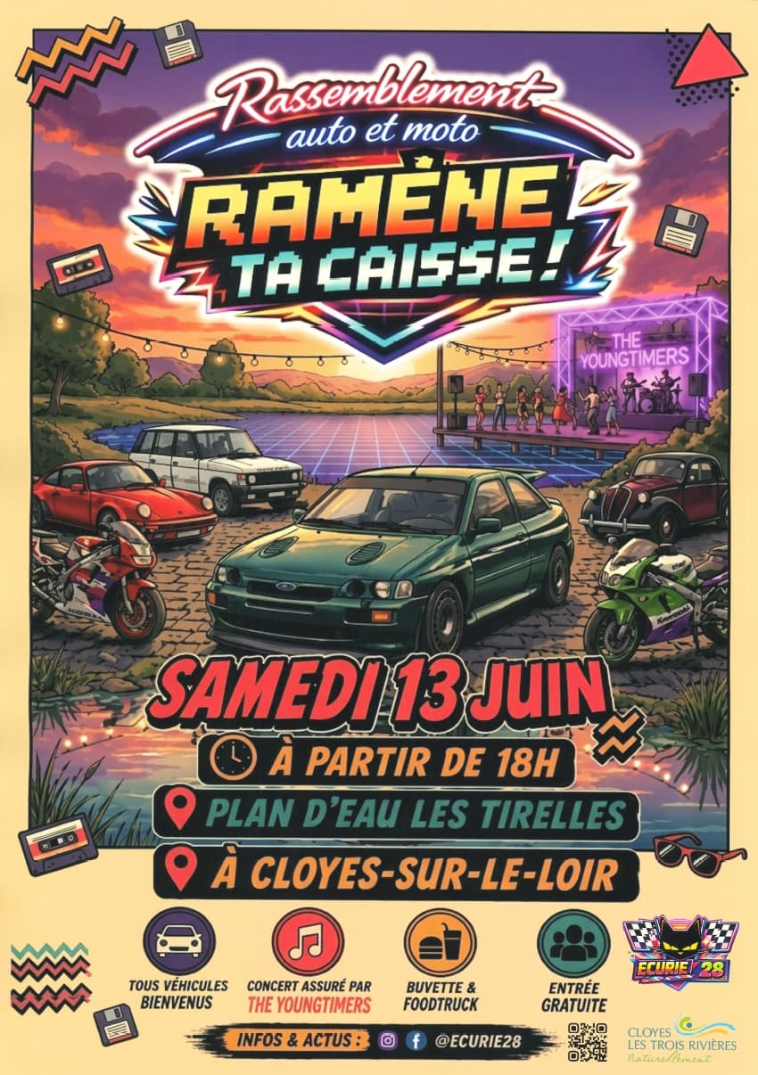 Illustration de l'événement : Ramène ta caisse ! - Rassemblement autos et motos avec animations