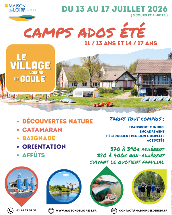 Illustration de l'événement : Camps nature pour ados