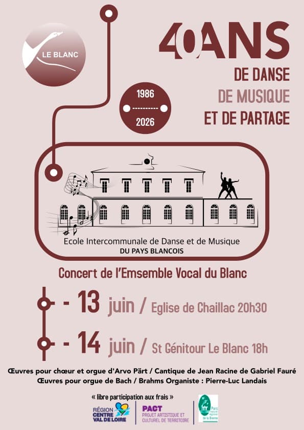 Illustration de l'événement : 40 ans de l'EIDM du Blanc, concert de l'ensemble vocal
