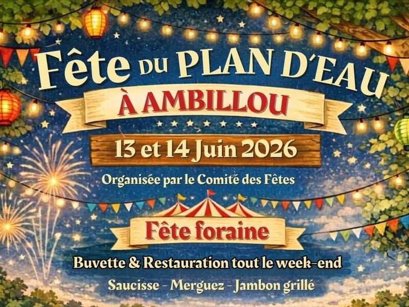 Illustration de l'événement : FETE DU PLAN D'EAU A AMBILLOU (37)
