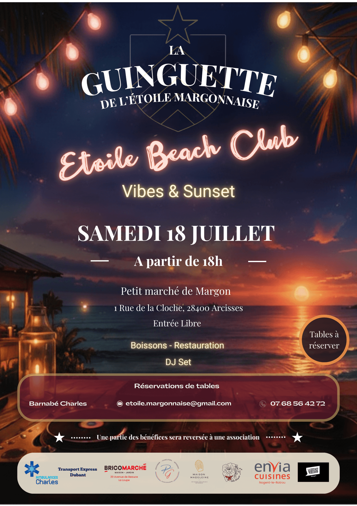 Illustration de l'événement : La Guinguette de l'Étoile Margonnaise - Étoile Beach Club