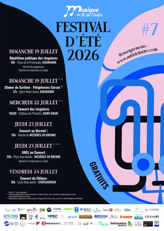 Illustration de l'événement : Concert de clôture de l'Académie "Musique au Fil de l'Indre"