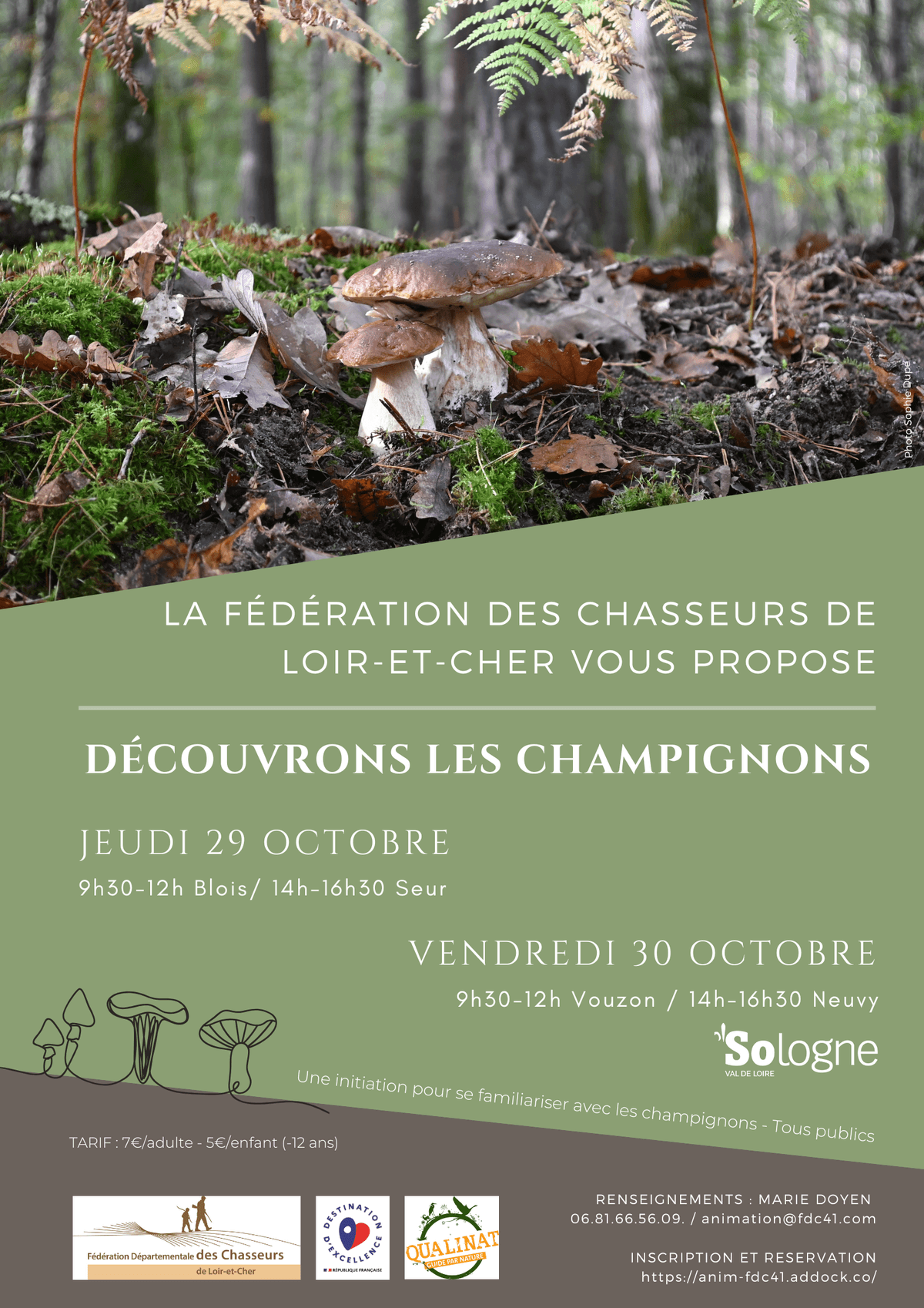 Illustration de l'événement : Instants Nature - Découvrons les champignons à Neuvy
