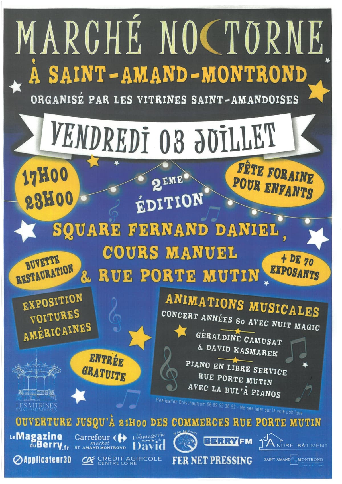 Illustration de l'événement : Marché nocturne à Saint-Amand-Montrond