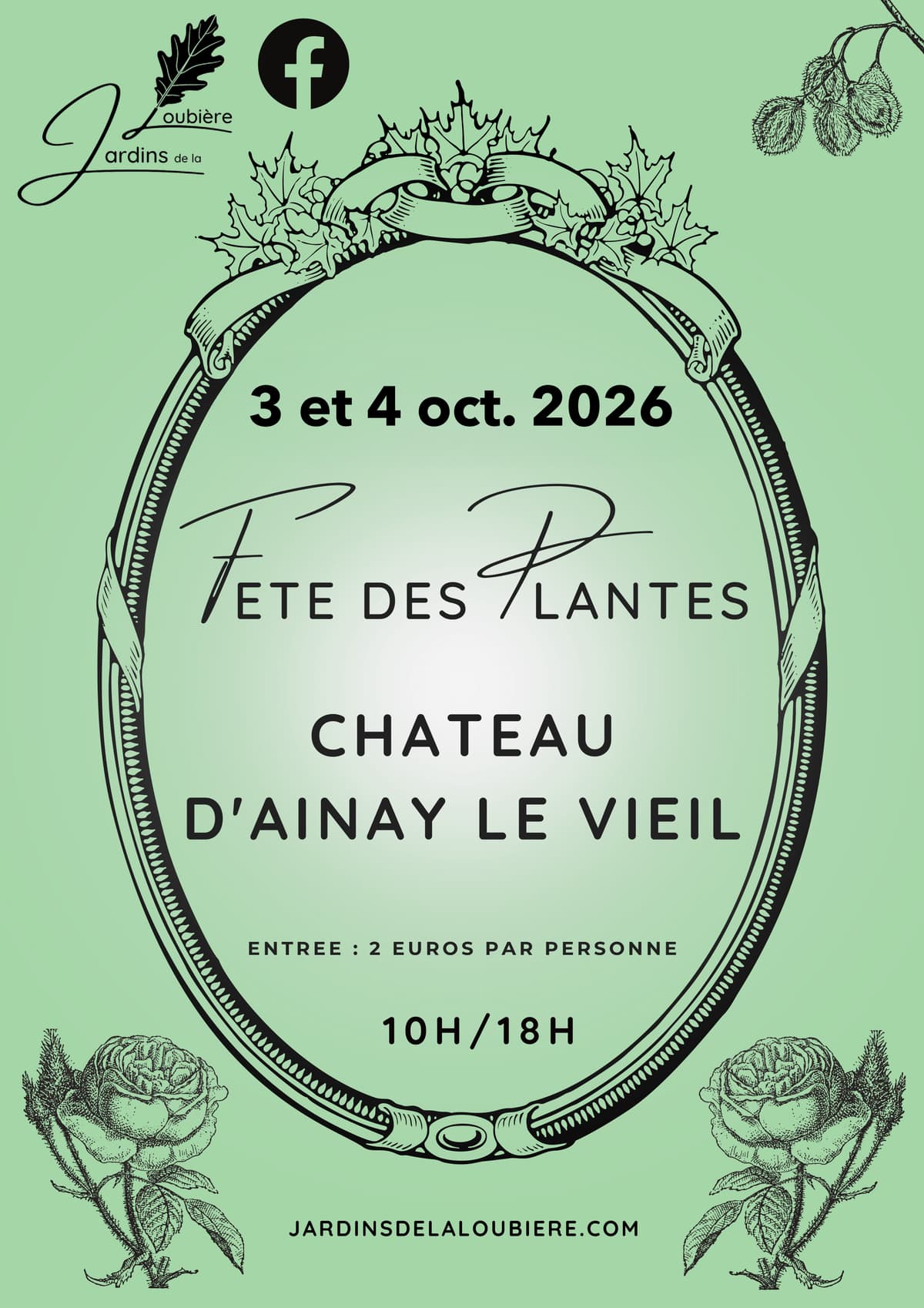 Illustration de l'événement : Fête des plantes dans la Haute Cour du Château