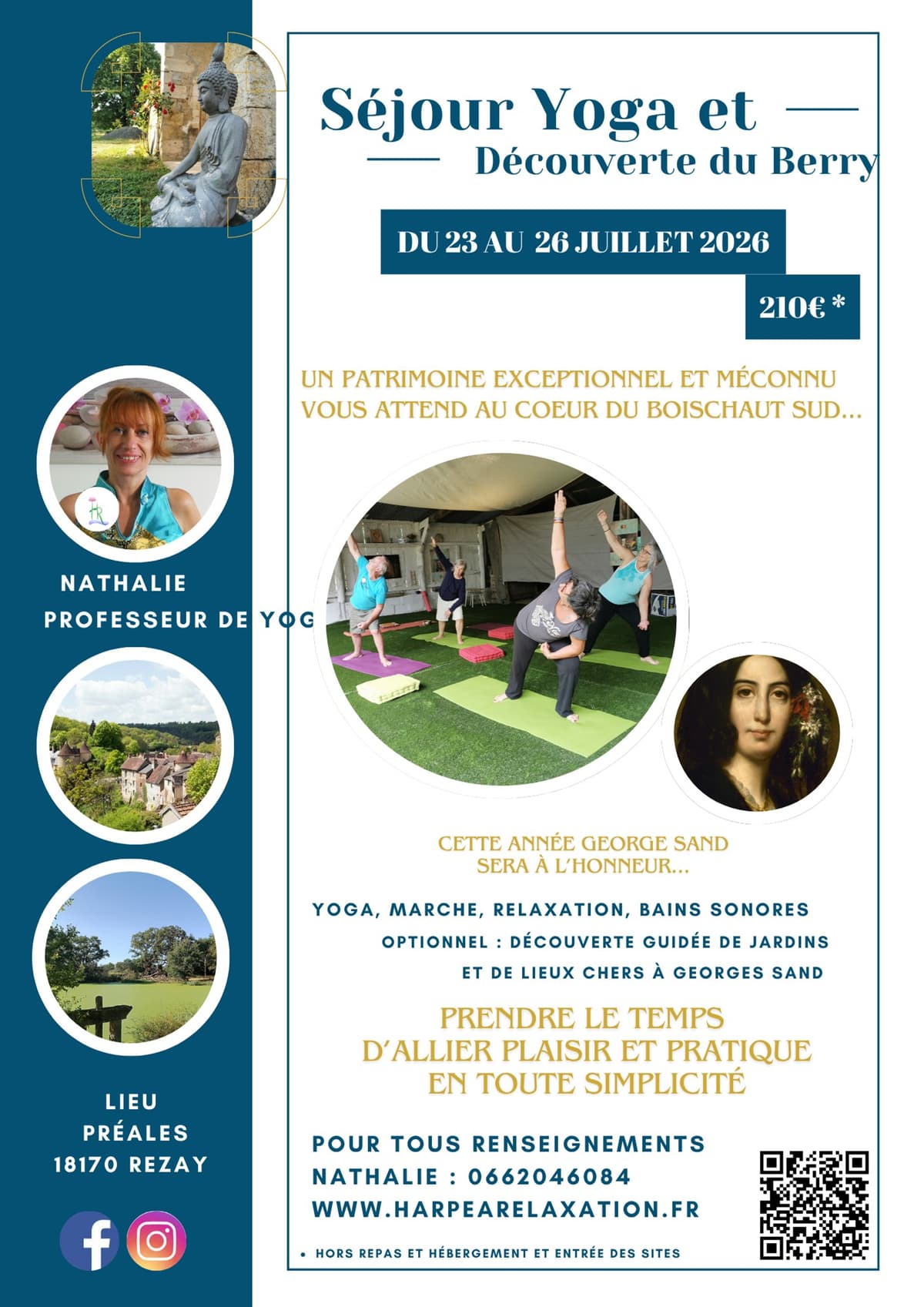 Illustration de l'événement : Séjour yoga et découverte du Berry