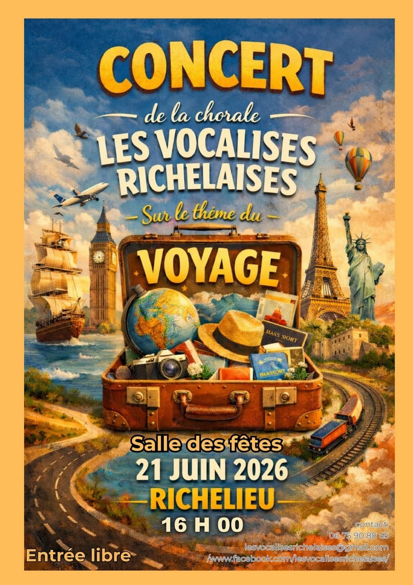 Illustration de l'événement : Concert des Vocalises Richelaises "Le Voyage"