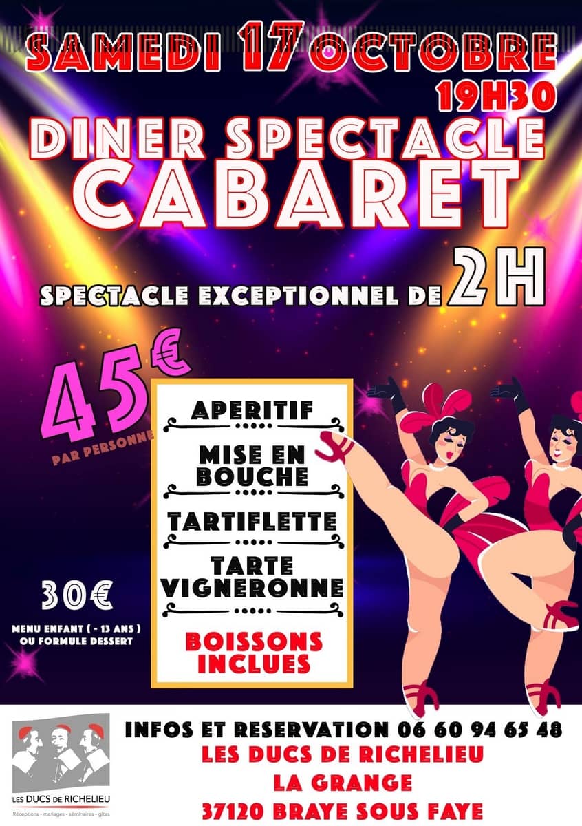 Illustration de l'événement : Dîner-spectacle cabaret