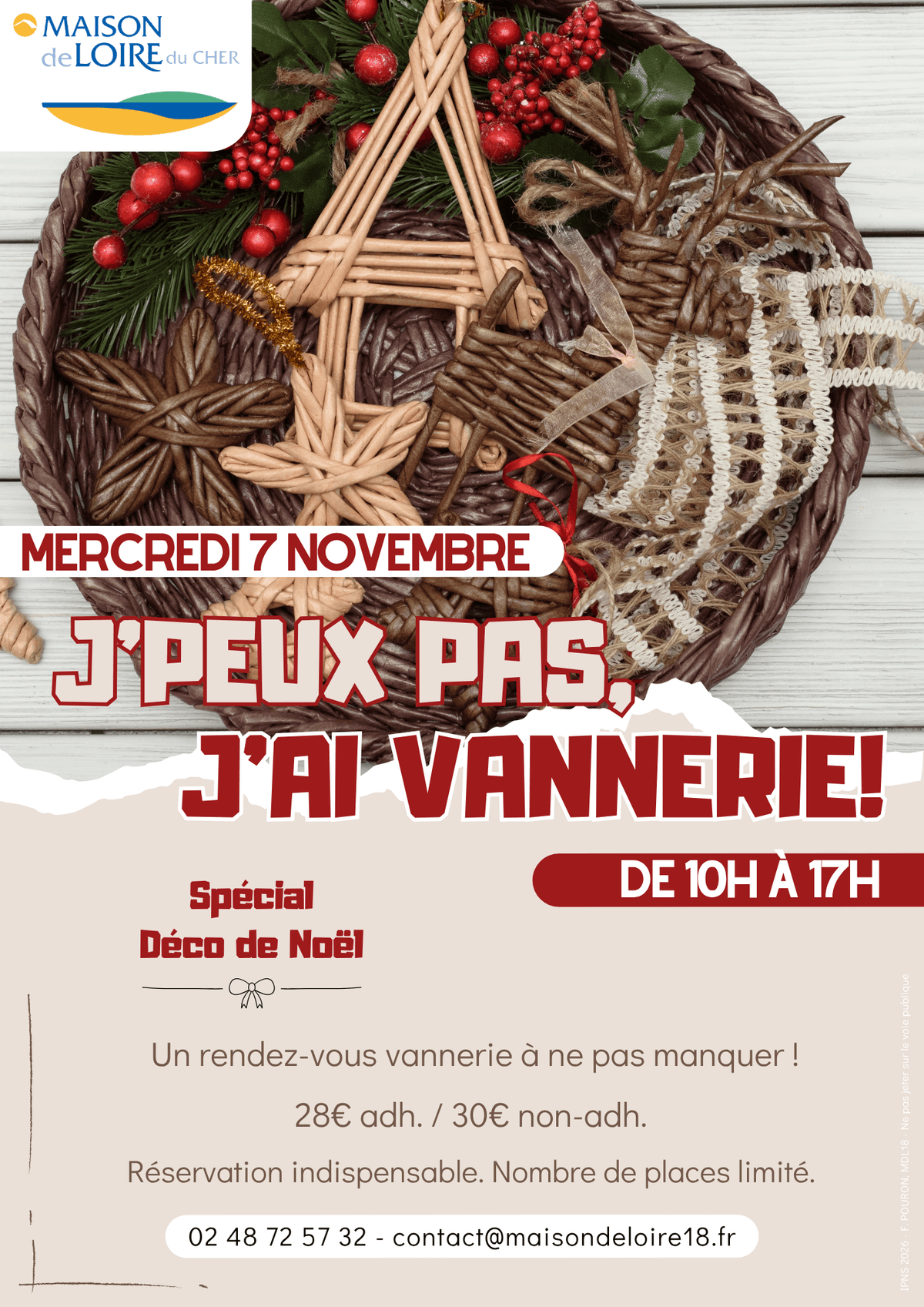 Illustration de l'événement : Atelier Vannerie : "Spécial déco de jardin"