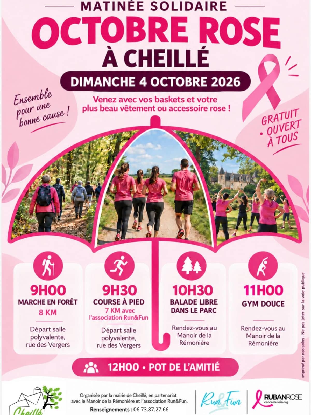 Illustration de l'événement : Matinée solidaire : Octobre Rose à Cheillé