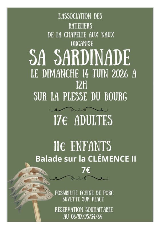 Illustration de l'événement : Sardinade avec l'Association des Bateliers de La Chapelle Aux Naux