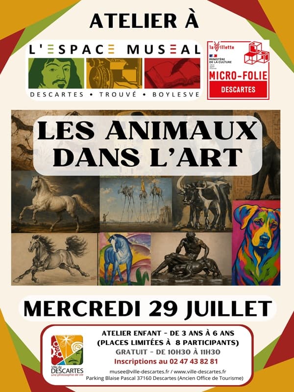 Illustration de l'événement : Atelier " Les animaux dans l'art "