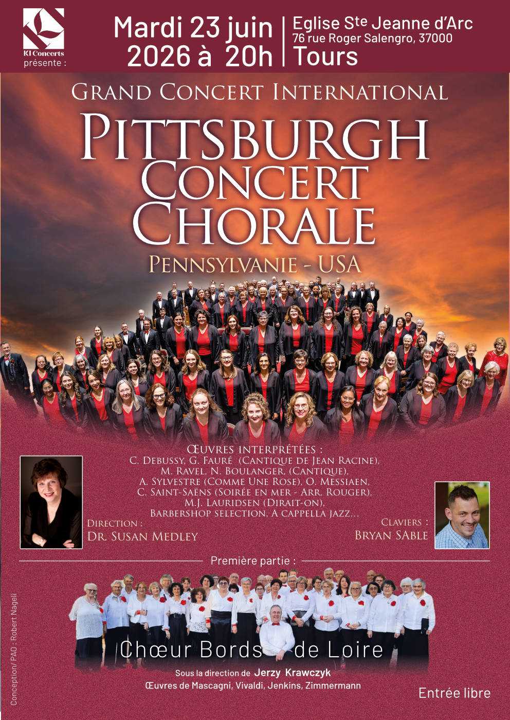 Illustration de l'événement : Pittsburgh concert chorale Pennsylvanie - USA