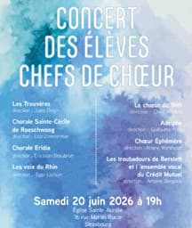 Illustration de l'événement : Concert des chefs de chœurs du Conservatoire