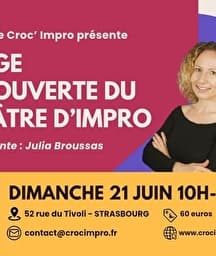 Illustration de l'événement : Stage découverte du théâtre d’improvisation