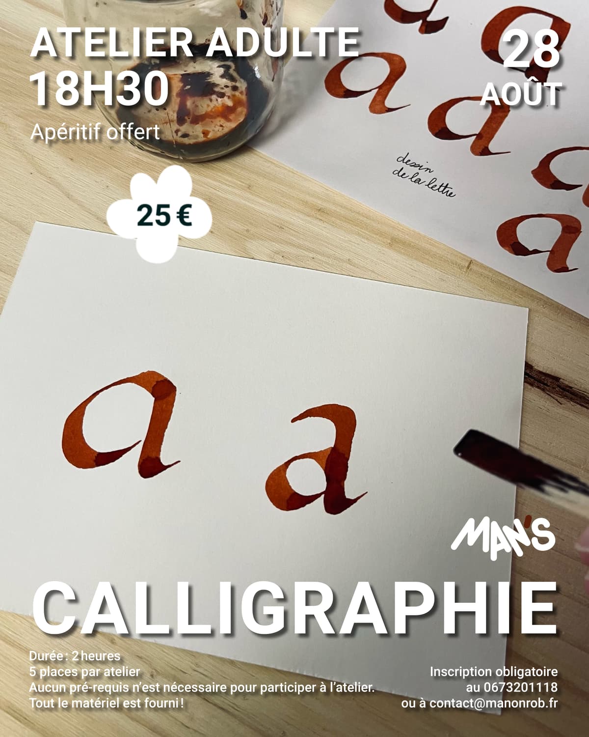Illustration de l'événement : Atelier "Calligraphie"