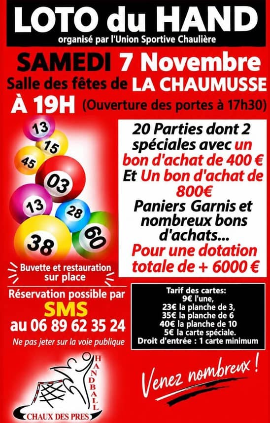 Illustration de l'événement : Loto du Hand