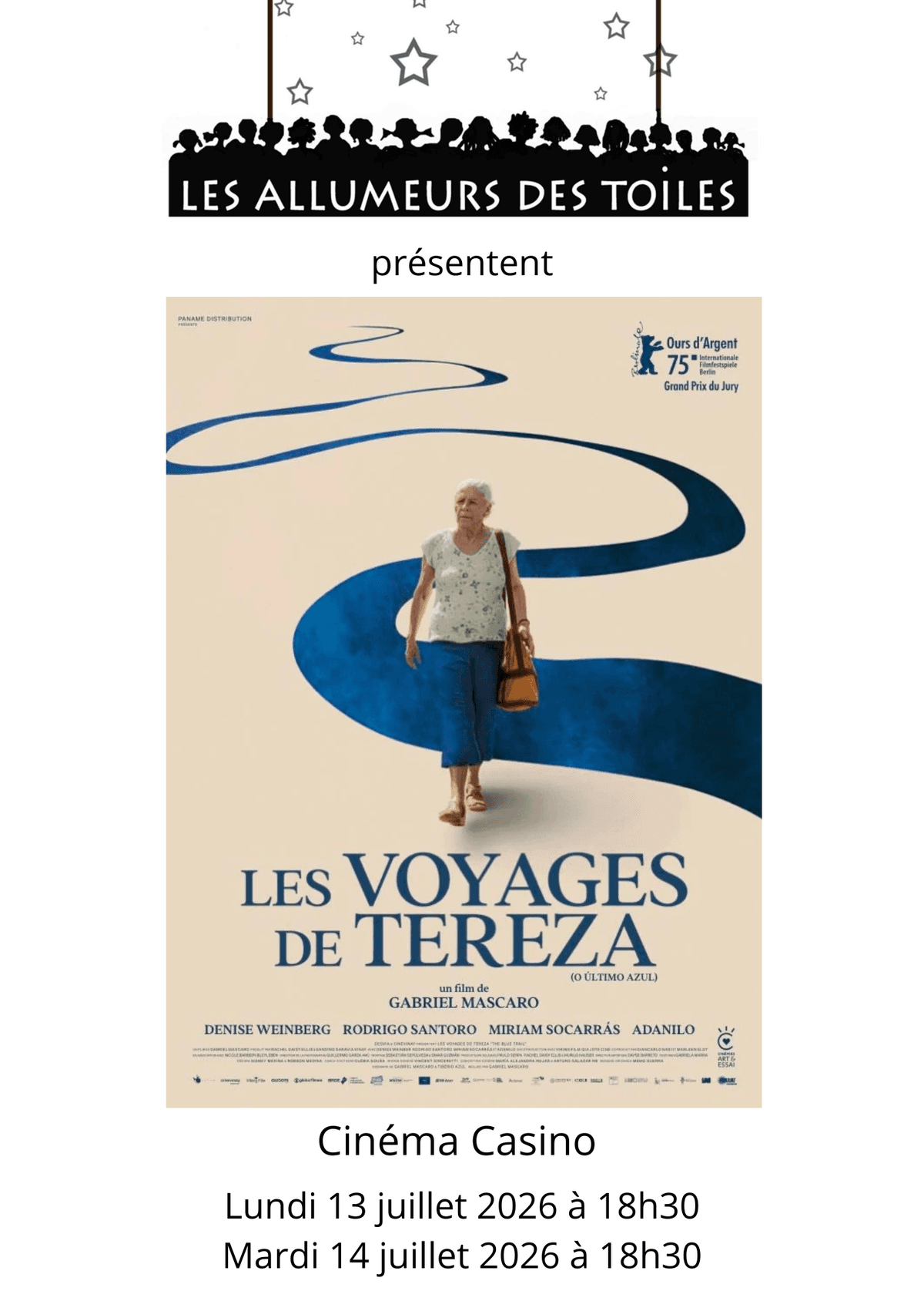Illustration de l'événement : Les Allumeurs des Toiles présentent : "Les voyages de Tereza" - Drame, science fiction de Gabriel Mascaro