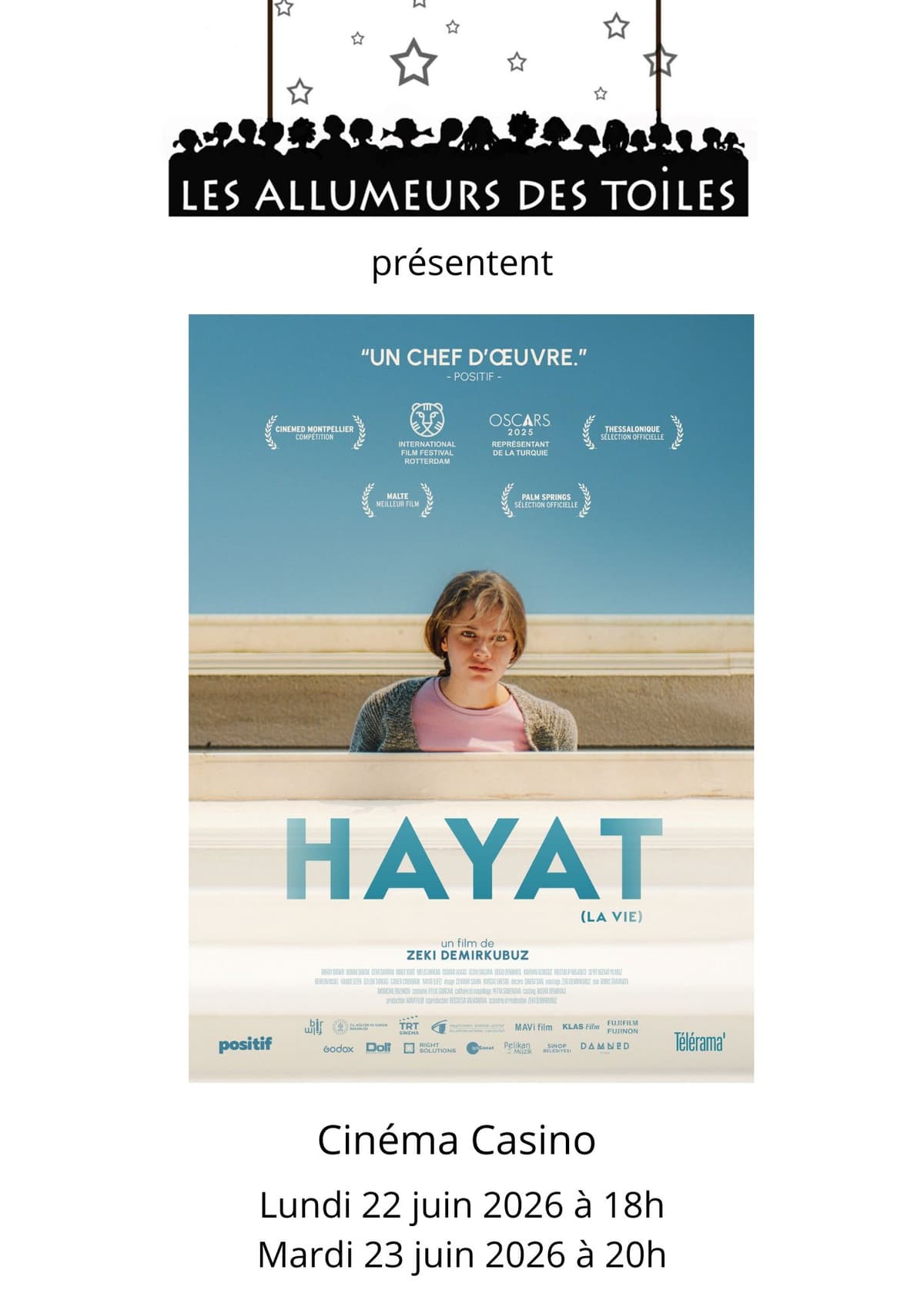 Illustration de l'événement : Les Allumeurs des Toiles présentent : "Hayat" - Drame de Zeki Demirkubuz