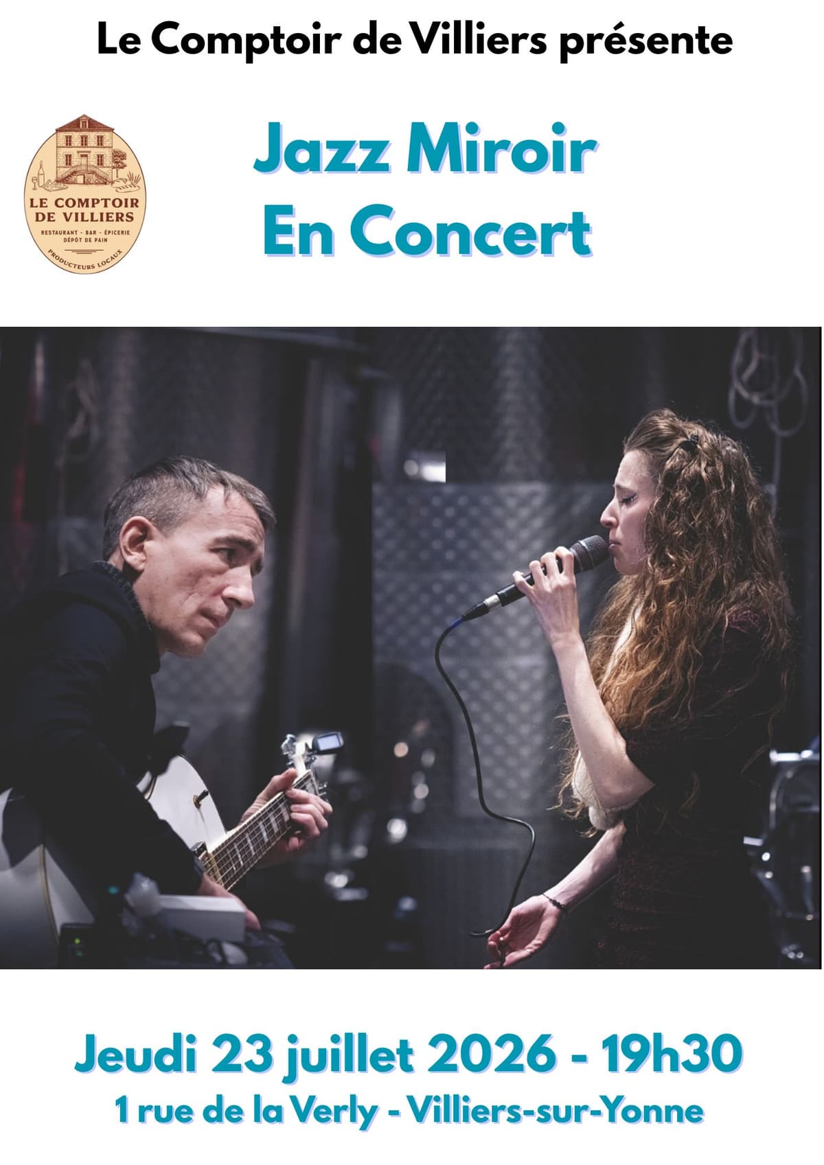 Illustration de l'événement : Le Comptoir de Villiers présente : Miroir - Concert Jazz