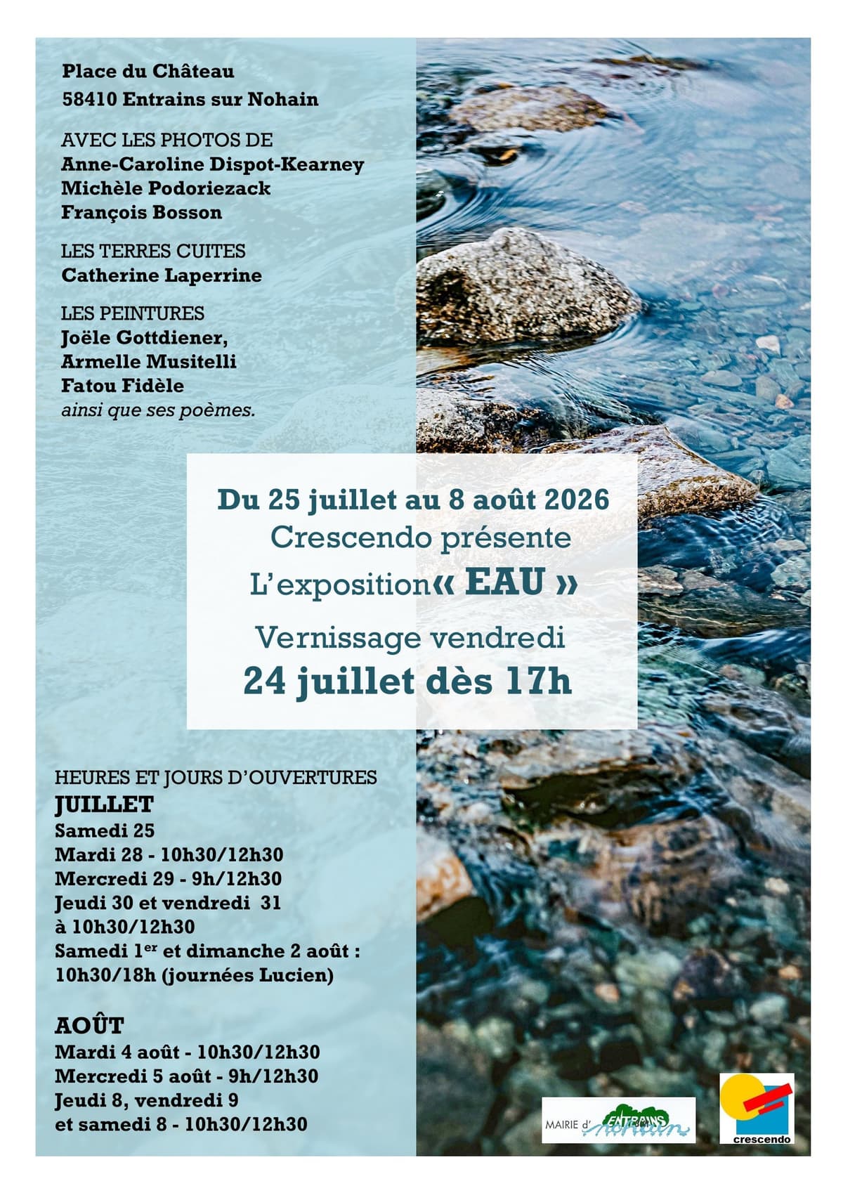 Illustration de l'événement : Crescendo présente l'exposition "Eau"