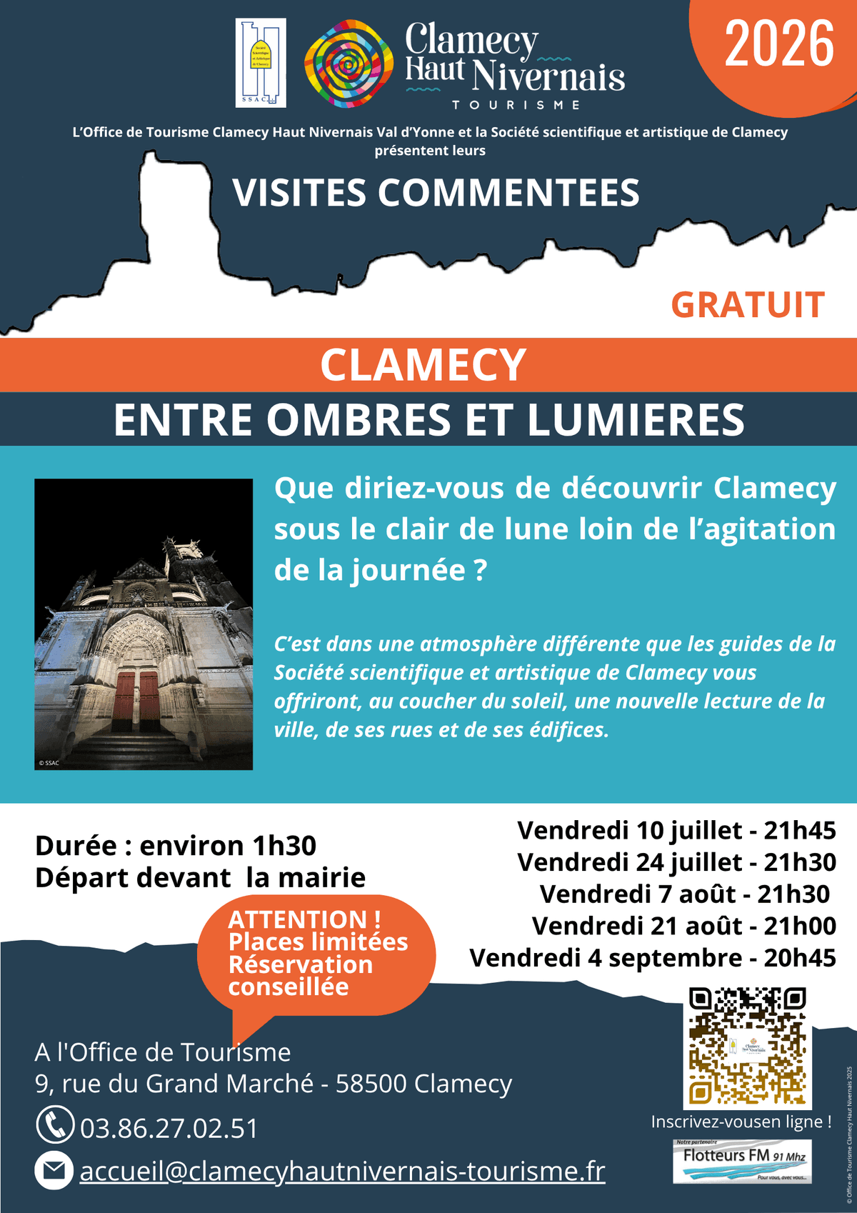 Illustration de l'événement : Visite commentée - Clamecy - Entre ombres et lumières