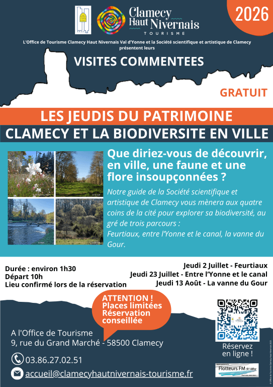 Illustration de l'événement : Visite commentée - Clamecy et la biodiversité en ville