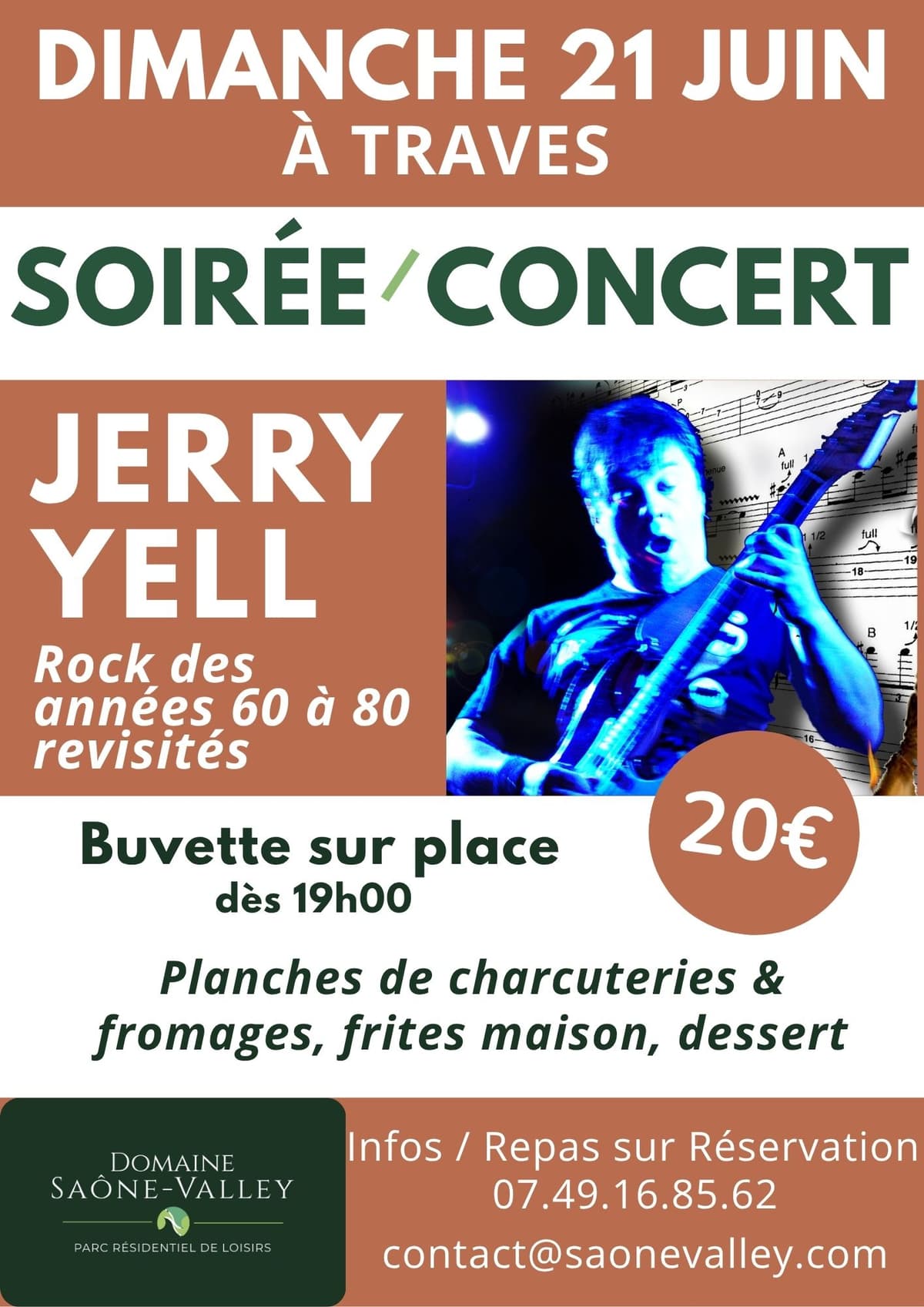 Illustration de l'événement : Fête de la Musique au Domaine Saône-Valley !