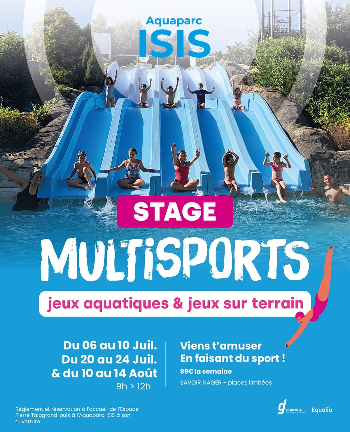 Illustration de l'événement : Stage Sportif Aquaparc ISIS