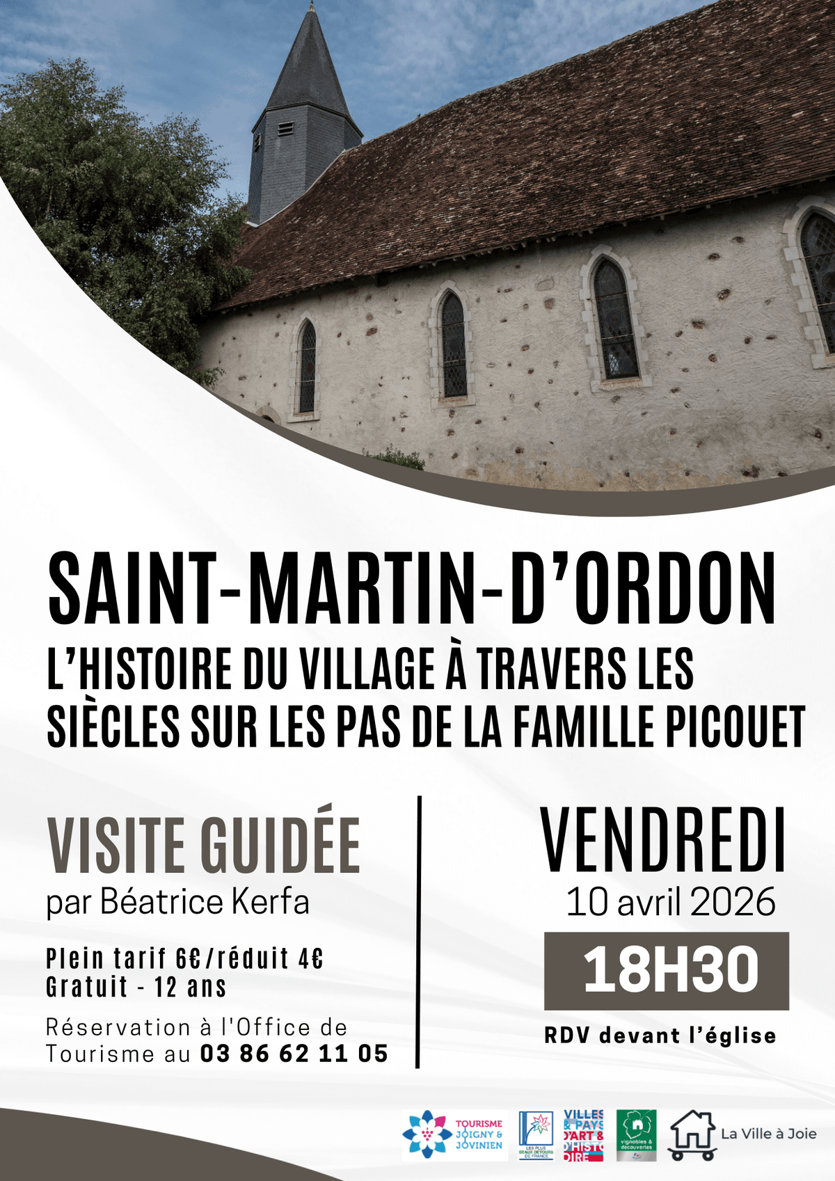 Illustration de l'événement : Visites guidées dans le Jovinien - Printemps